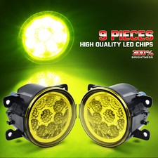 2026 NEW Pair For 2011-2015 Ford Explorer Yellow Lens Fog Lights Bumper Lamps
