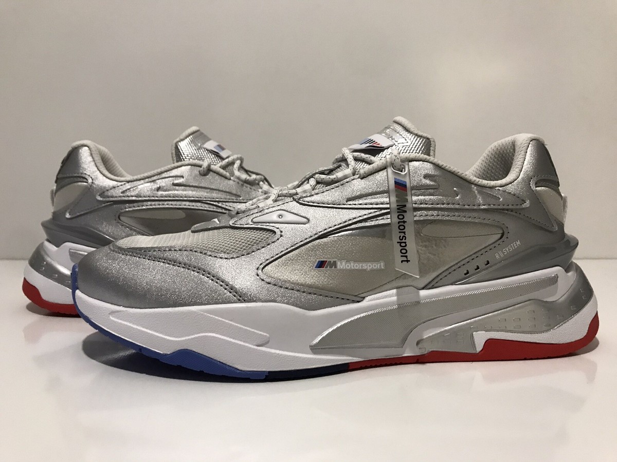 PUMA X BMW MMotorsport R//SYSTEM Nimbus Silver/White 307082-01 Sz