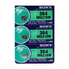 Sony 364 SR621SW Watch Battery 3Pc    (Exp. 10/2028)