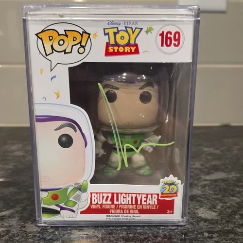 Funko Pop! Buzz Lightyear Toy Story 20th Tim Allen signed Autographed PSA #169