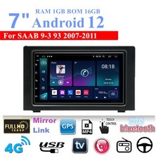 For 2007-2011 Saab 9-3 93 Stereo Radio 7 Android 12.0 Head Unit Gps Nav Wifi