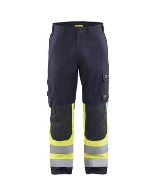 BLAKLÄDER APC 2 Multinormhose Inhärent Marine/ Warngelb