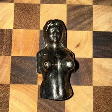 Vintage Copper Nude Woman Novelty Cigar Cigarette Lighter 3"