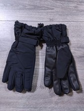 Lands End Gloves Kids Large Black Squall Winter Snow Warm Grip Gloves Girls Boys