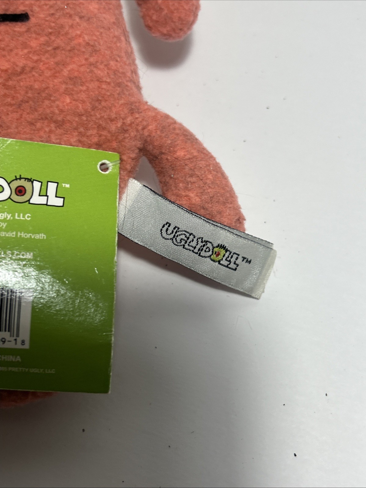 UGLY DOLL  Lot Of 2 - Pink Ox (with Tag 2005 & Jeero 2002 Pretty Ugly LLC RARE