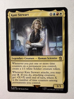 Kate Stewart 0139 Non Foil Rare Doctor Who Commander MTG Near Mint
