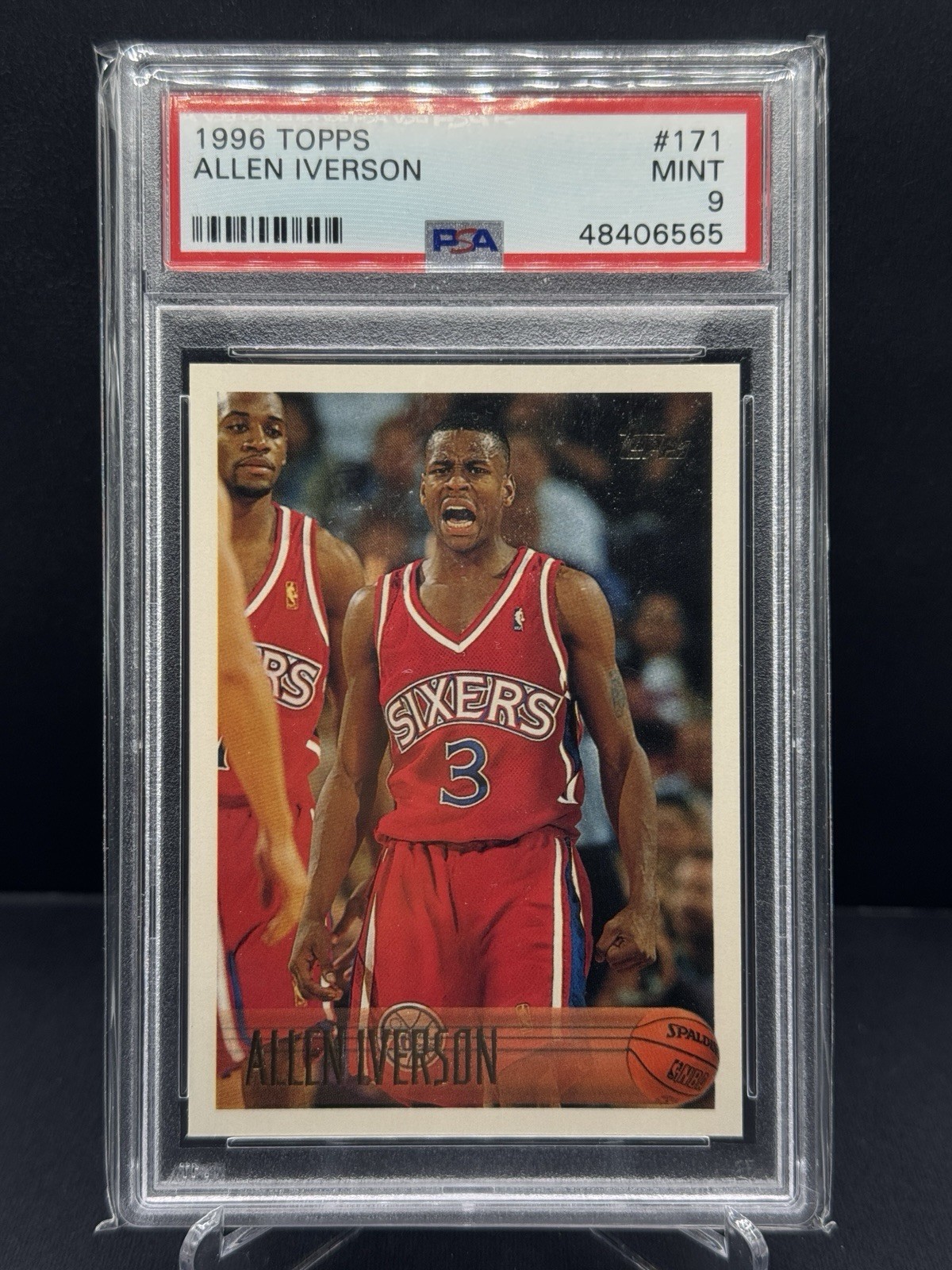 1996 Topps Allen Iverson #171 PSA 9