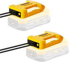 2 Pack USB Battery Adapter Compatible for Dewalt 20V Battery, Battery Converter