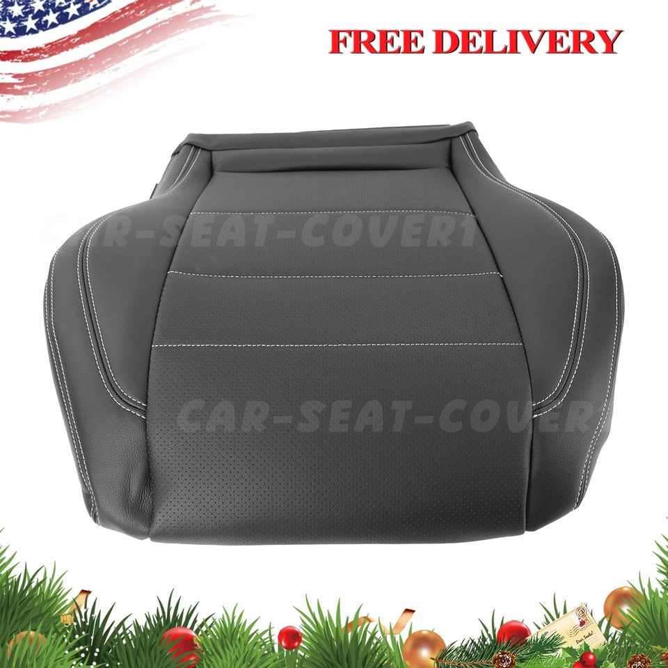 2012 2013 2014-15 Fits Mercedes Benz C250 C350 Front Bottom Leather Covers Black - Image 3 of 4