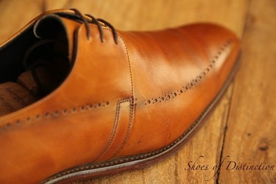 Joseph Cheaney hellbraune Leder-Derbyschuhe Herren UK 9,5 US 10,5 EU 43,5