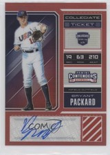 2018 Panini Elite Extra Edition Red Prizm 41/100 Bryant Packard #USA-BP Auto a3i