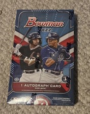 2022 Bowman Baseball Factory Sealed Hobby Box 1 Auto Per Box