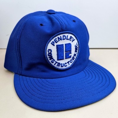 Vintage USA MADE 2T Pendley Constructors Inc Patch Trucker Hat Snapback Cap