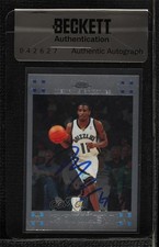 BAS 2007-08 Topps Chrome Mike Conley #111 Seal of Authenticity Auto 3c7