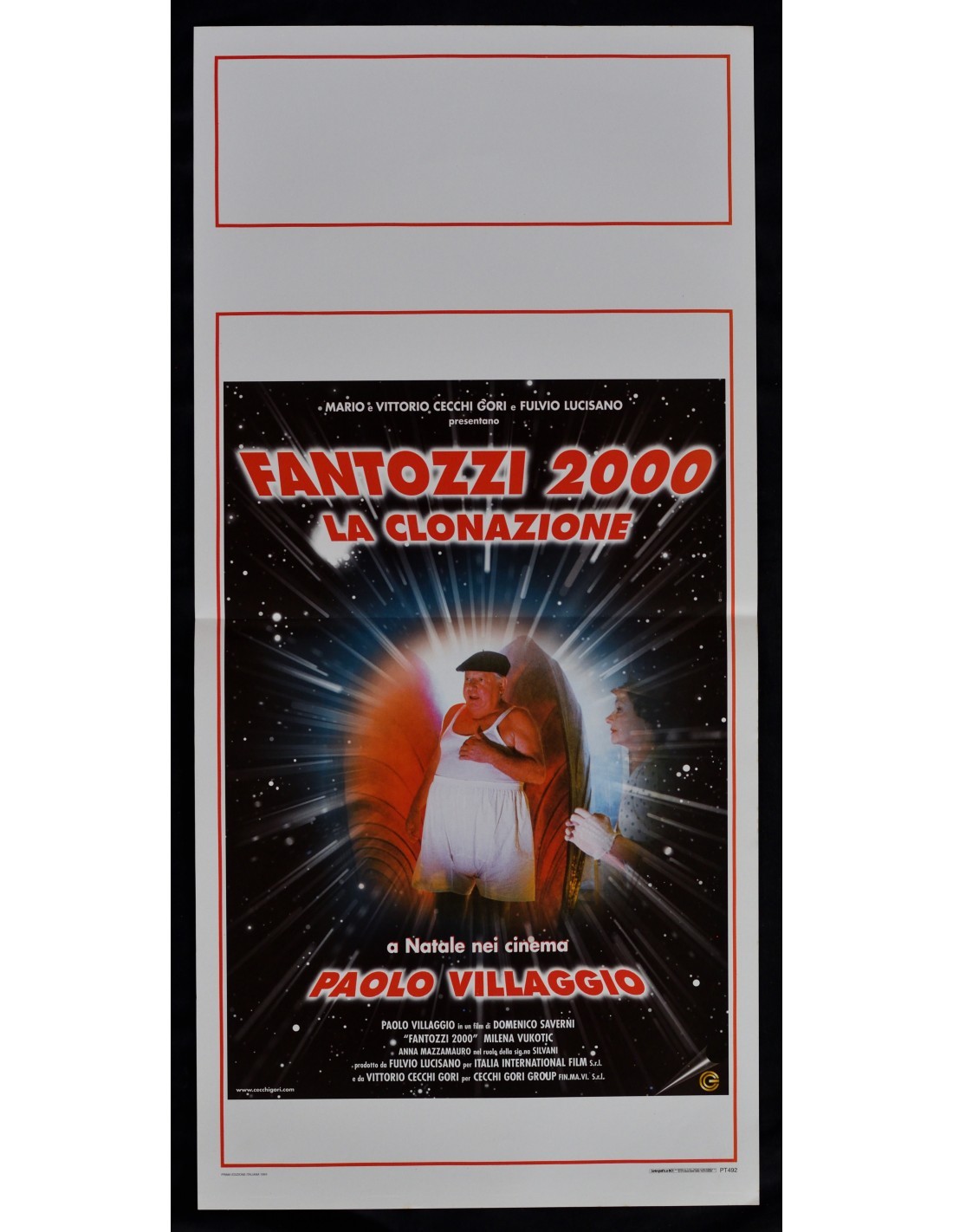 Locandina originale film Fantozzi 2000 – La clonazione (1999) - Regia di Domenico Saverni