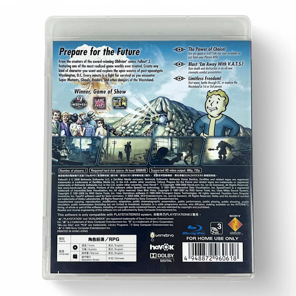 PS3 / Sony Playstation 3 - Fallout 3 HKG mit OVP sehr guter Zustand - Bild 4 von 4