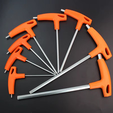 2-10MM T-Handle Hex Key Allen Wrench Set Flat & Ball End Hand Tool Spanner