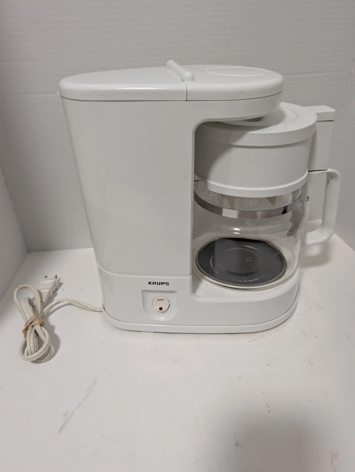 KRUPS Brewmaster Type 158 White 8 Cup Coffee Maker Clean Tested Works! Germany