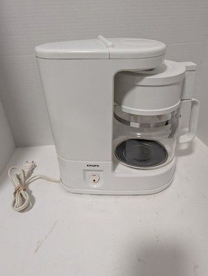 KRUPS Brewmaster Type 158 White 8 Cup Coffee Maker Clean Tested Works! Germany