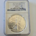 2012 American Eagle 1oz .999 Silver Coin NGC MS69 Early Releases
