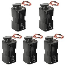 WMYCONGCONG 5 Pack 4 x 1.5V AA Battery Holder with I Type Wired 4AA