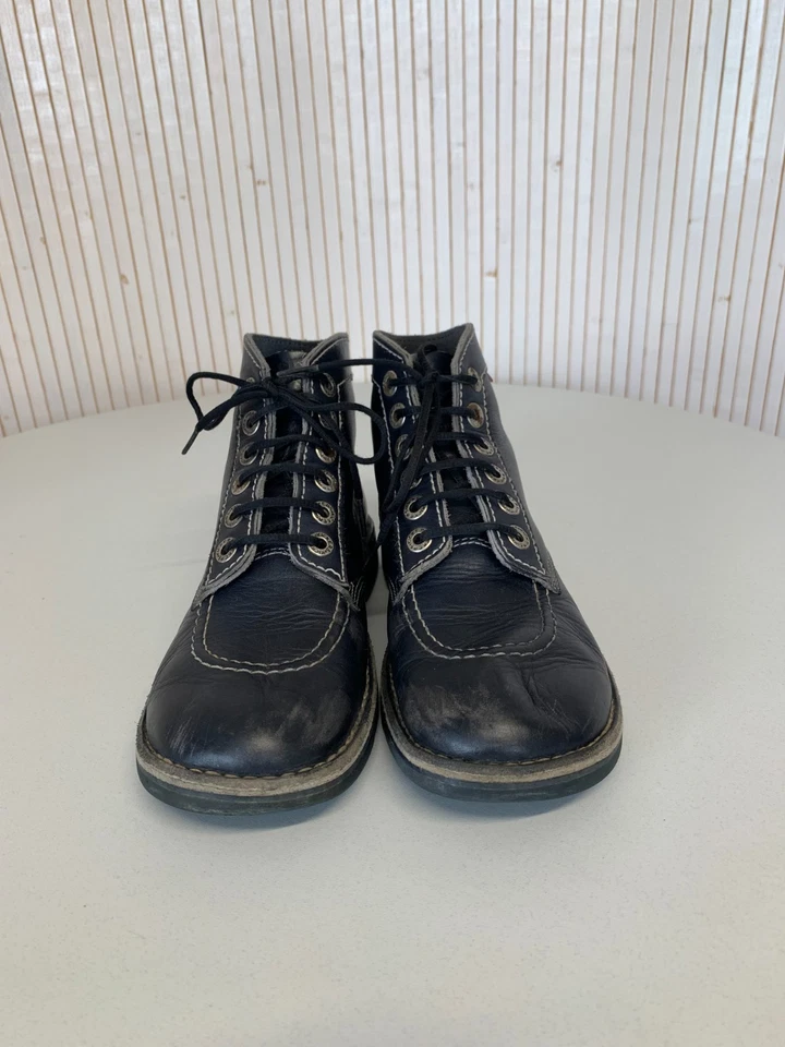Bottines Kickers cuir gris foncé P.40 - Photo 4/4