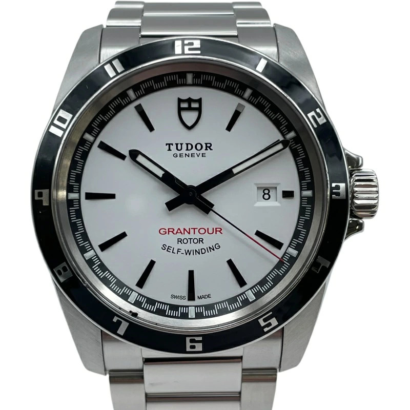 Tudor Grantour Date 20500N White Stainless Steel Men's Wristwatches Swiss