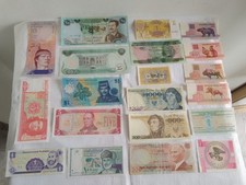 Banconote Internazionali Lotto × 20 Pezzi, vintage