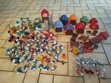 Gros Lot De 66 Schtroumpfs Schleich