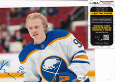 KONSTA HELENIUS signed (BUFFALO SABRES) autograph Hockey 8X10 photo JSA CM05043