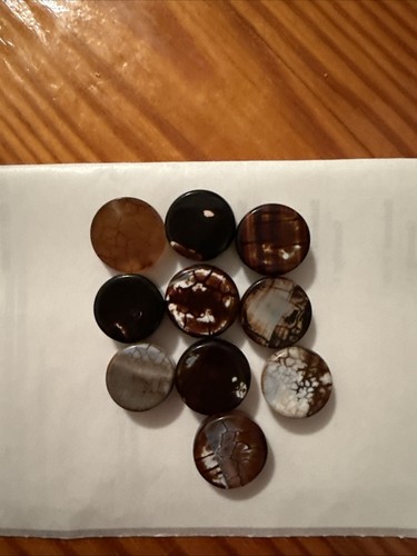 Set Of 10 Unique Stone Beads