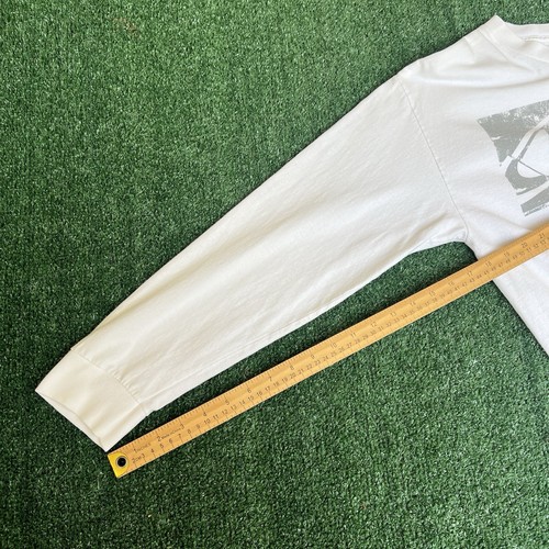 Vintage Y2K Men O'Neill Logo Surfing White Long Sleeve T-Shirt Medium JNCO Style - Picture 12 of 12