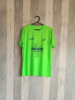 Asics Marathon De Paris 2016 40. Edition T-Shirt Farbe Neongrün Größe L