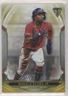 2019 Topps Triple Threads Citrine 11/75 Ronald Acuna Jr Ronald Acuña Jr #33 00d2