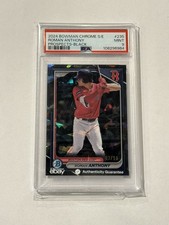 2024 BOWMAN CHROME SAPPHIRE BLACK REFRACTOR ROMAN ANTHONY RC /10 PSA 9 MINT