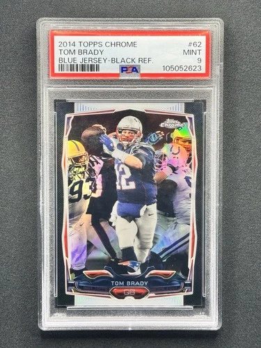 2014 Topps Chrome #62 Black Refractor Tom Brady /299 PSA 9 Patriots