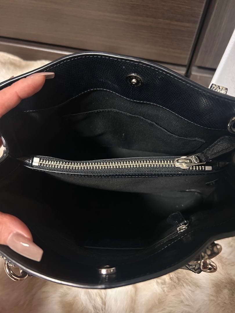 COACH Python pattern handbag - image 4