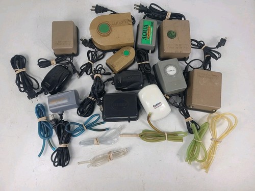 Aquarium Pump Mixed Lot Of 12 (Aqua Culture, Elite, Aqua Expert, Hartz)