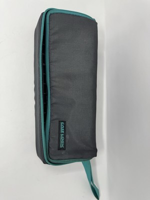 Case Logic 15 Cassette Tape Holder Soft Zippered Shell Bag Wrist Strap Vintage