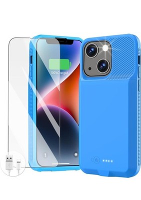Akku Case für iPhone 13/13 Pro/14/14 Pro, Ultra-Slim Ladecase 