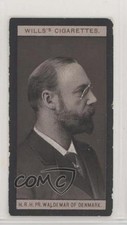1908 Wills Portraits European Royalty Tobacco Prince Waldemar of Denmark #45 h3a