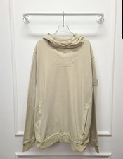 Stone Island 23FW Beige Cotton Ghost Piece Organic Hoodie Größe XXL