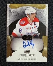 ALEX OVECHKIN 2014-15 UD THE CUP EXQUISITE COLLECTION AUTO 25/25 ALEXANDER /25