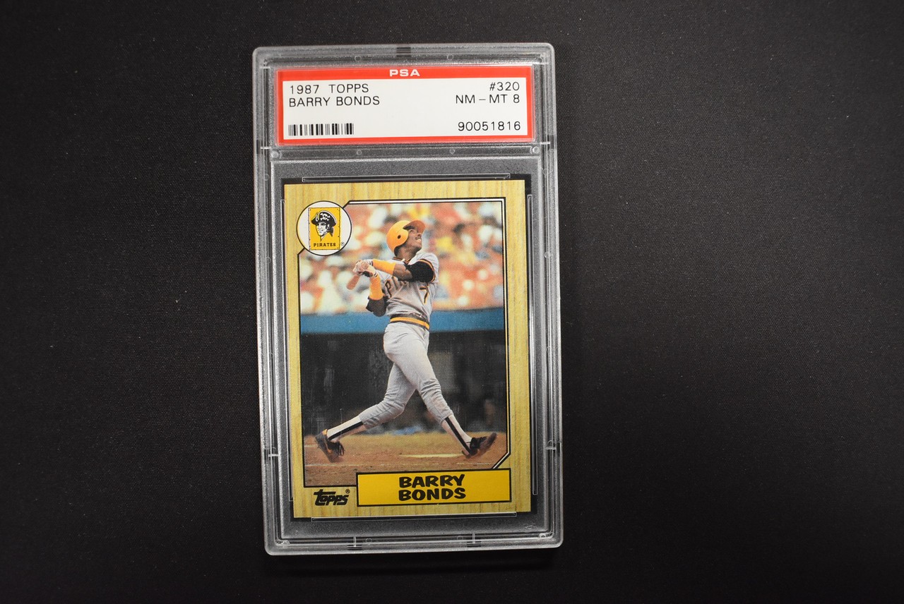 1987 Topps Baseball Barry Bonds #320 Rookie PSA 8 NM-MT Pirates