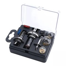 Universal Car Light Bulb Emergency Replacement Bulb & Fuse 10 Piece Kit H1 H4 H7