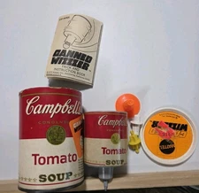 Vintage Campbell’s Tomato Soup Spinning Top - Wizzzer  1970 Mattel EUC C151 