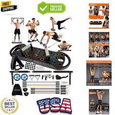 Transform Your Workouts: 20-in-1 Portable Push Up Board & Resistance Bands Set