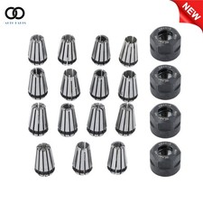 15 Packs ER11 Spring Collet Set With 4 Pack Er11 A M14 threading nuts Precision