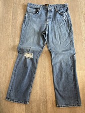 Lee Women's Classic Mid-Rise Bootcut Jeans Size 16M Medium Indigo Wash