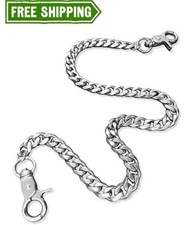 Heavy Duty Punk Wallet Chain 20" Stainless Steel Jean Key Chain for Men Women